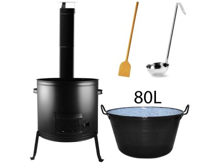 50680 perfect home set 54 kotlikova suprava 80l 5ks kotlina dymovod kotlik varecha naberacka