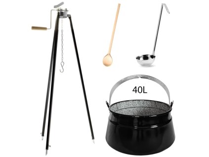 51166 perfect home kotlik s trojnozkou vareckou naberackou 40l 4ks set 120