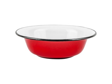52825 perfect home hlboky tanier smaltovany 20cm cerveny 8060