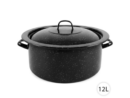 56451 2 smaltovany hrniec 12l s pokrievkou