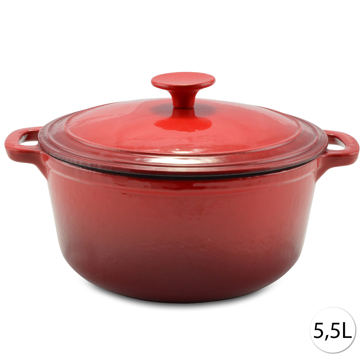 Perfect Home 10567 Litinový hrnec s poklicí, 28cm, 5,5L