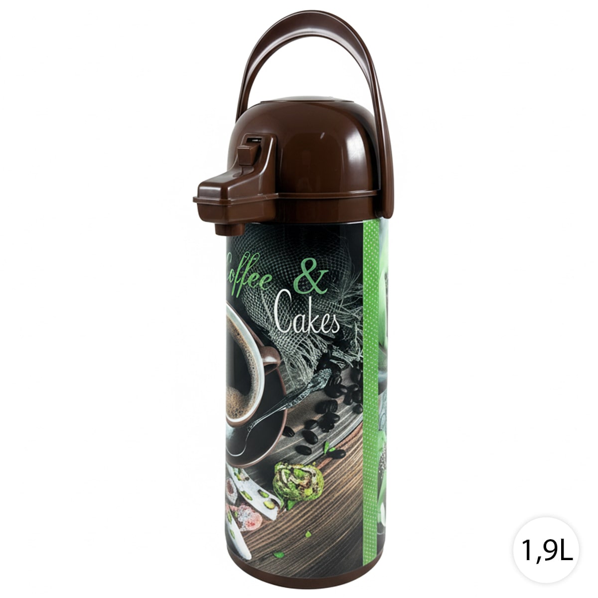 Perfect Home Termoska s pumpou 1,9L, 63831