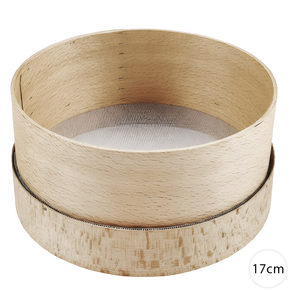 Dřevěné síto na mouku 17 cm – jemné kuchyňské síto Perfect Home K11341