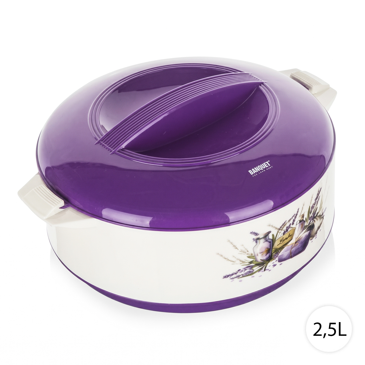 BANQUET Termomísa s poklicí 2,5L, LEVANDULE 36755