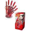 44719 royalty line rl red8 w 8 dielna sada nozov v praktickom stojane cervena