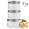 47590 kmt style 434142 formicky na tvarovanie servirovanie jedla kruh 3ks 6x4 8x4 10x4cm