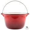 51505 perfect home liatinovy kotlik na gulas smaltovany 3l cerveny 13251