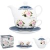 55042 2 royal kitchen lil3068 porcelanova cajova suprava rosa cajnik 390 ml salka 260 ml podsalka biela