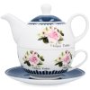 55042 royal kitchen lil3068 porcelanova cajova suprava rosa cajnik 390 ml salka 260 ml podsalka biela