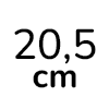 20,5 cm