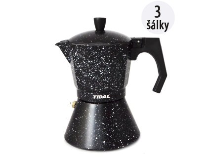 46057 tidal 3kpb moka kavovar granitovy 3 salky cierny