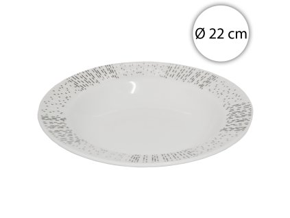 46552 affek design mx3919 porcelanovy hlboky tanier okruhly 22cm