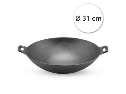 46684 perfect home 12137 liatinova wok panvica 31 cm cierna