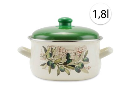 47392 perfect home 14826 smaltovany hrniec 16cm 1 8l pokrievka biely