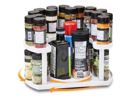48538 homepro 3706 dvojposchodovy organizer na korenicky 27x33cm biely