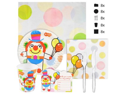 49372 funplay 5782 jednorazova suprava riadu na party s obrusom v boxe 120x160cm 49 ks