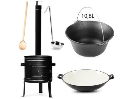 49675 perfect home partyset37 kotlikova suprava s wok panvicou 10 8l 5ks