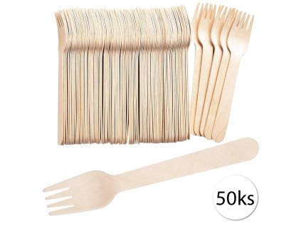 49750 gastrostaf eko 11 jednorazovy dreveny pribor vidlicky 16cm 50ks
