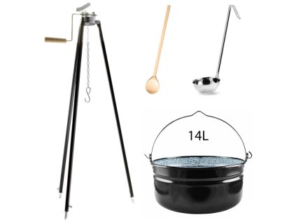51169 perfect home kotlik s trojnozkou varechou naberackou 14l 4ks set 121