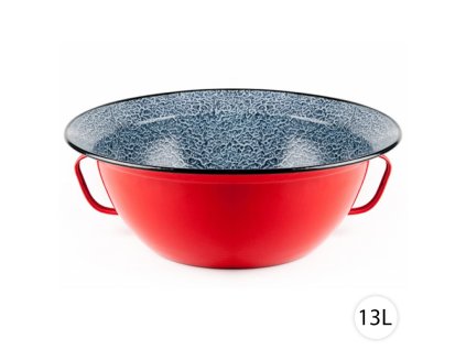 53185 perfect home smaltovana miska vandlik 13l 46cm cervena 6415