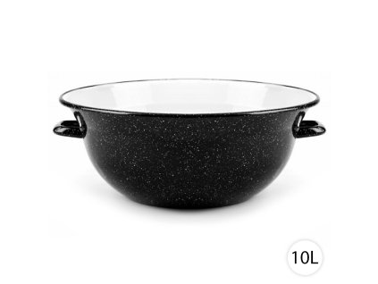 53197 perfect home smaltovana miska vandlik 10l 42cm cierna 4427