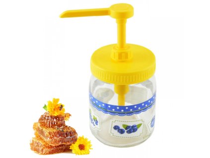 Royal Kitchen 2768 Dávkovač medu s viečkami 8,5/6,5cm, žltá
