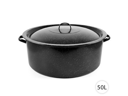 smaltovany hrniec 50l s pokrievkou
