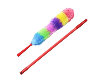 teleskopicka prachovka cervena