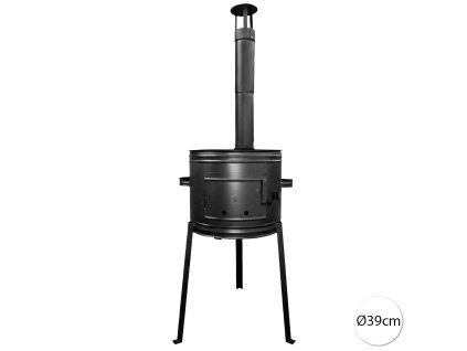 zelezna kotlina 39cm na vysokych nohach