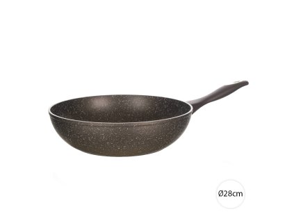 BANQUET Hlboka panvica Wok 28cm PREMIUM granitova (mramorová) 85903