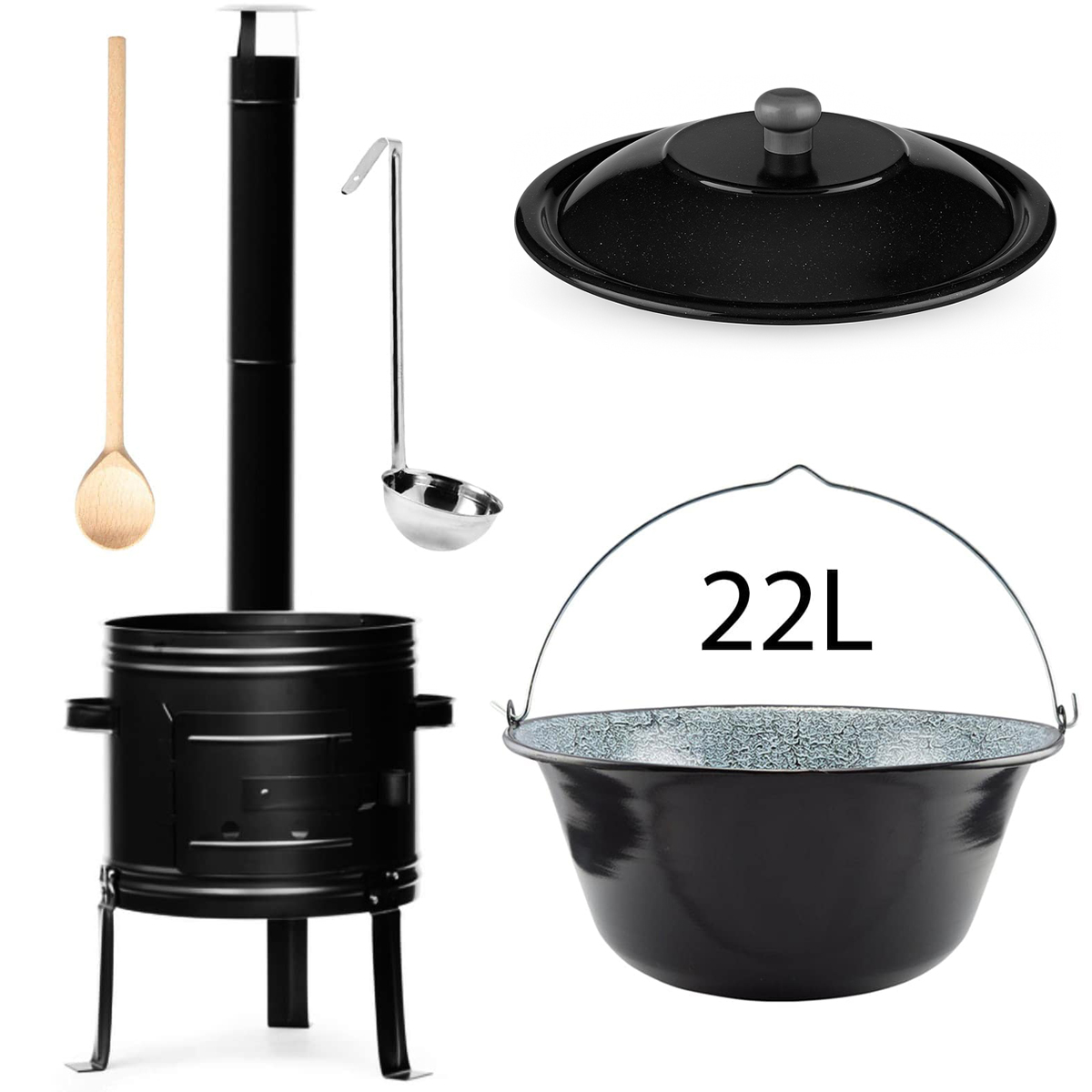 Perfect Home Set-12 Kotlíková súprava 22 L, 5 ks
