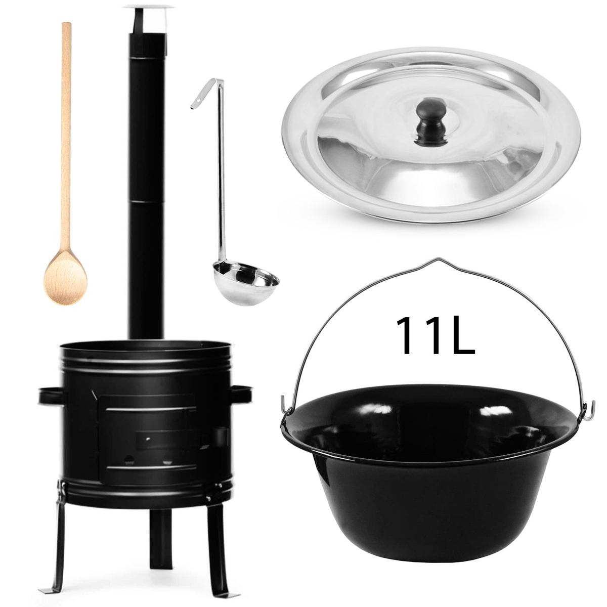 Perfect Home Set-80 Kotlíková súprava 11 L, 5 ks
