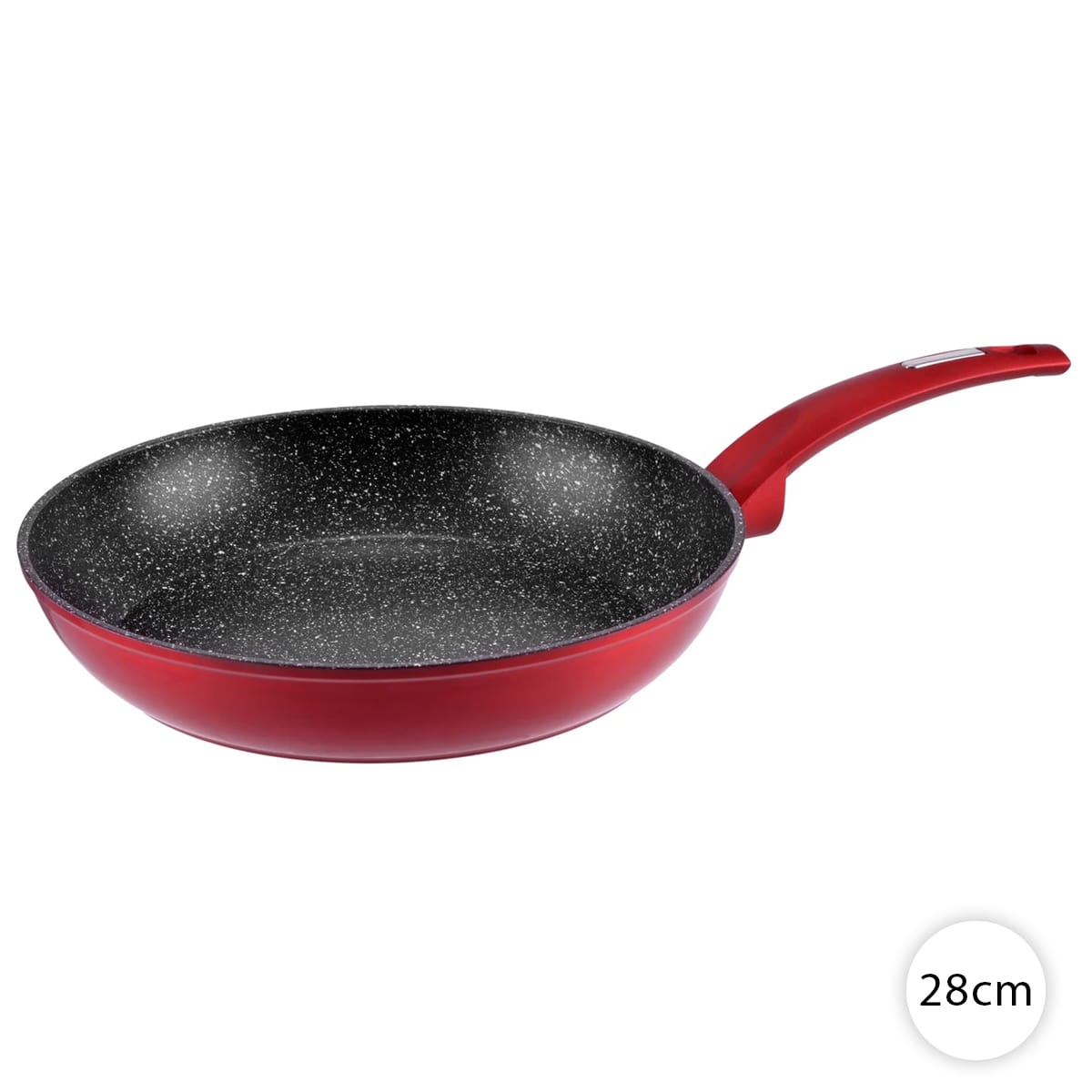 Panvica 28cm na indukciu nepriľnavá, granit Metal Red, Perfect Home 10405