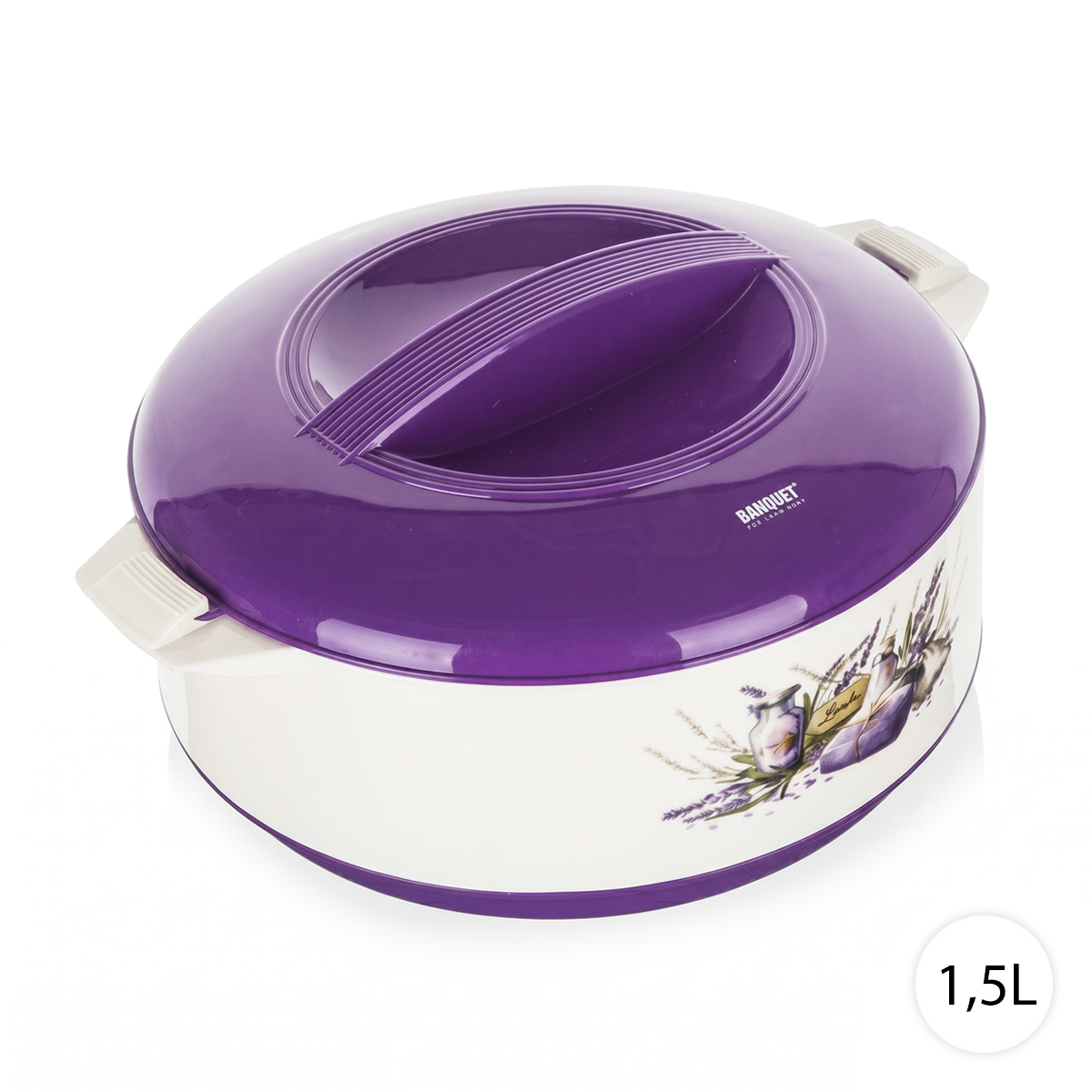 BANQUET Termomisa s pokrievkou 1,5L, LEVANDUĽA 36731
