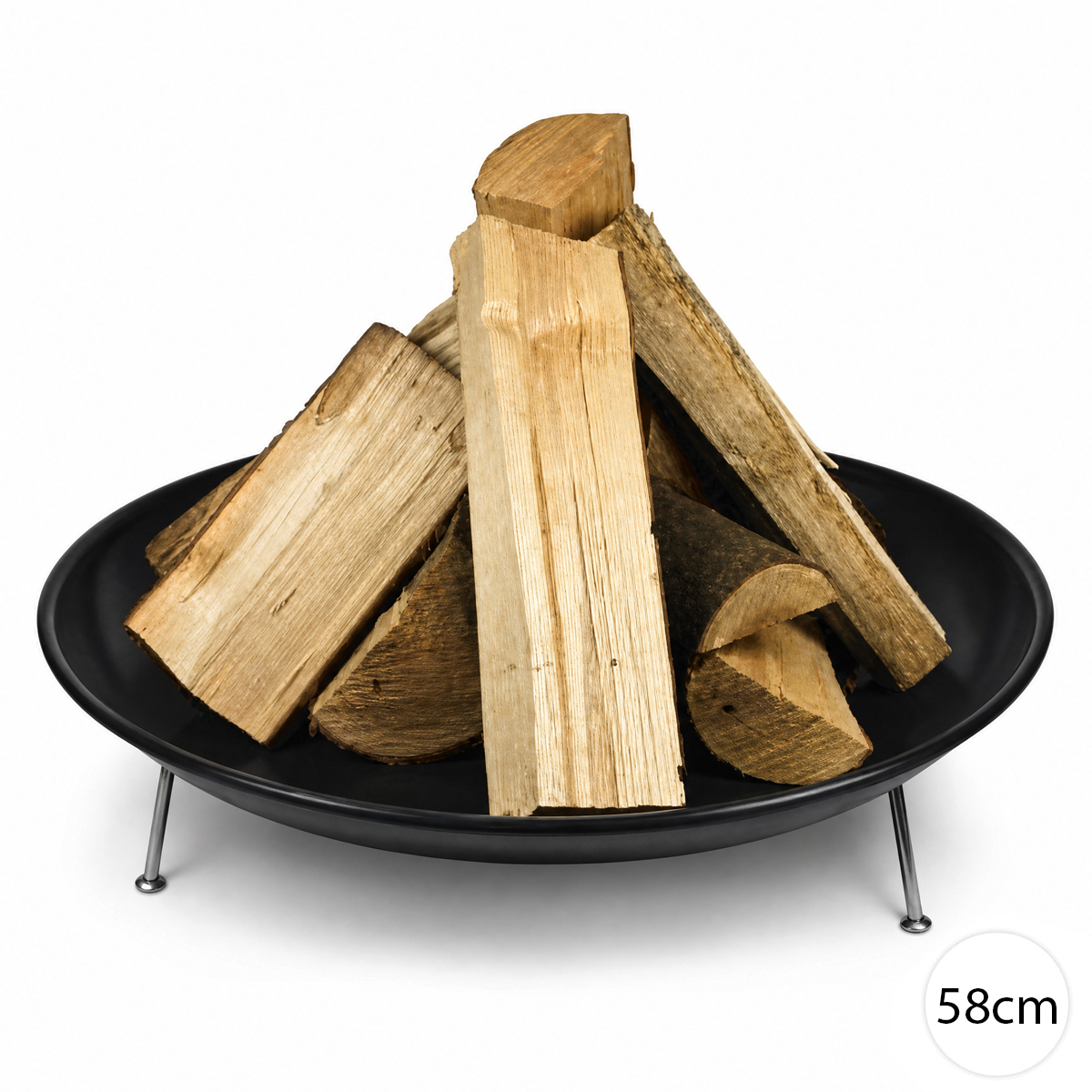 Perfect Home smaltované ohnisko s nožičkami 58cm, 12188