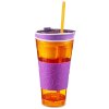 48358 snackeez sp030 cestovny pohar oranzovo fialovy 0 5 l