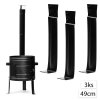 49624 perfect home 15027 nahradne vysoke nohy ku kotline 49 cm 3 ks cierna