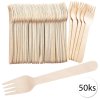 49750 gastrostaf eko 11 jednorazovy dreveny pribor vidlicky 16cm 50ks
