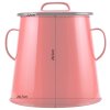 51361 4 perfect home smaltovana nadoba na mast 10l cervena 10428