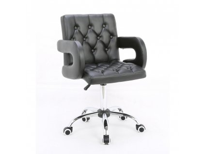 Židle SOFIA na kolečkách - černá