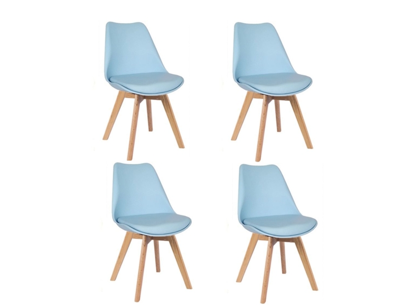 Jídelní židle PORTO - modrá (sada 4ks)