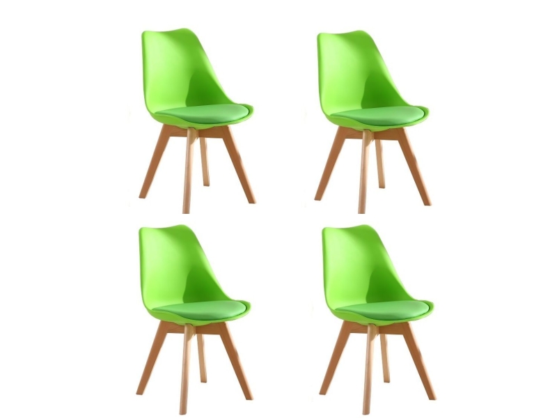 Jídelní židle PORTO - zelená (sada 4ks)