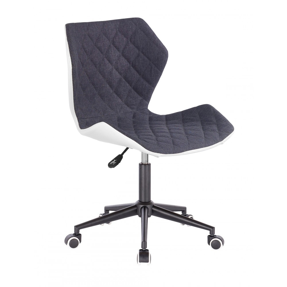 Židle MATRIX na černé kolečkové podstavě - šedá
