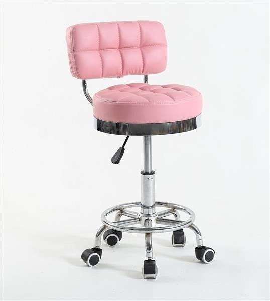 Pracovní židle / taburet LEON - růžová