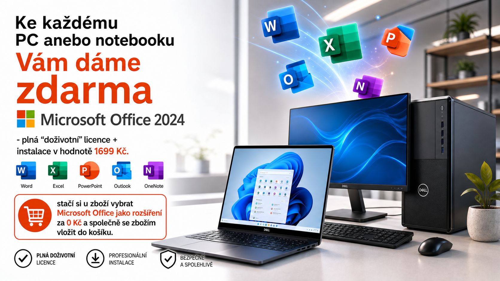 MS Office 2024 zdarma ke každému PC a notebooku