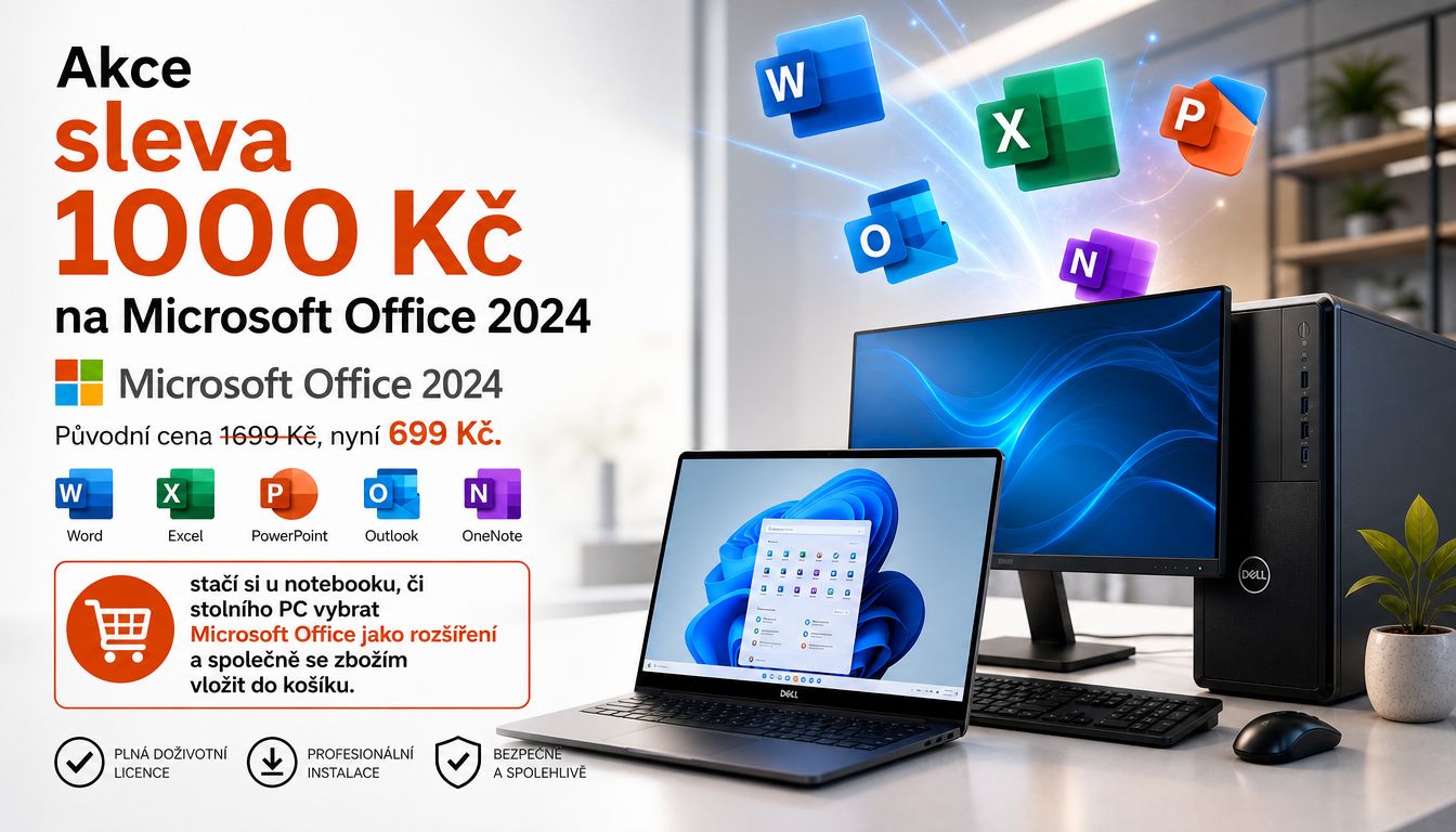 MS Office 2024 sleva 1000 Kč