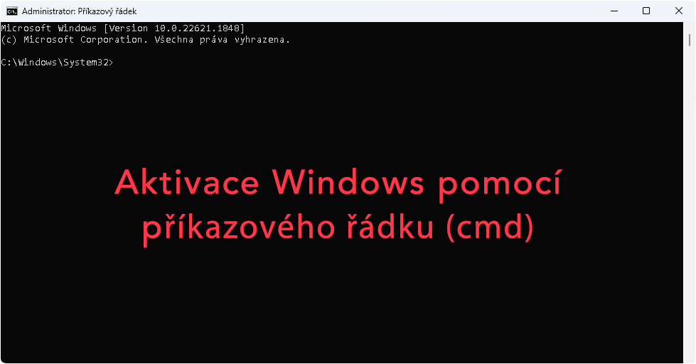 Jak aktivovat Windows přes příkazový řádek?