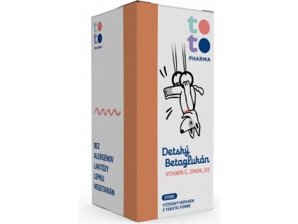 TOTO Detský Betaglukán + Vitamín C + Zinok + D3 v tekutej forme 1x200 ml