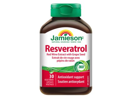 JAMIESON RESVERATROL 50MG EXTRAKT Z ČERVENÉHO VÍNA 30CPS.