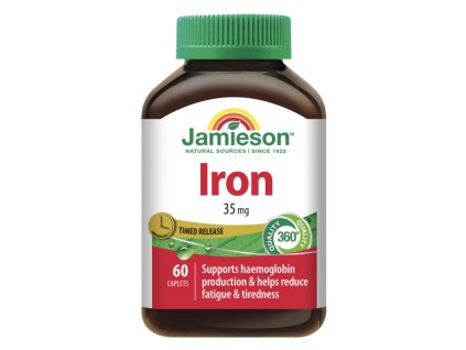 JAMIESON ŽELEZO 35MG S POSTUPNÝM UVOĽŇOVANÍM 60TBL.